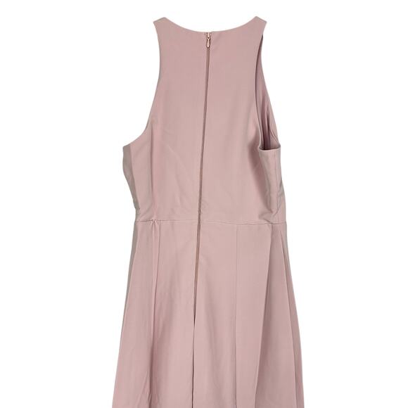 NWT Show Me Your MuMu Chicago High Neck Bodycon Gown Vintage Rose Crepe 2XS - Picture 11 of 14